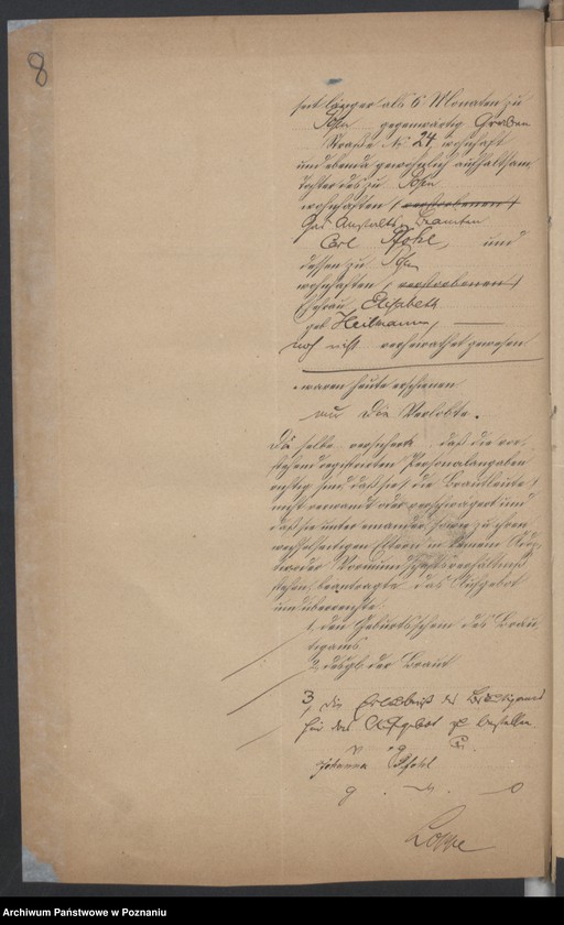 Obraz 10 z jednostki "Die von den Verlobten beigebrachten Urkunden zur Eheschliessung pro 1878"