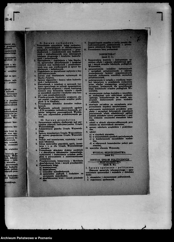 Obraz 10 z jednostki "Statut organizacyjny Urzędu Wojewódzkiego Poznańskiego z 1931 z późniejszymi poprawkami"