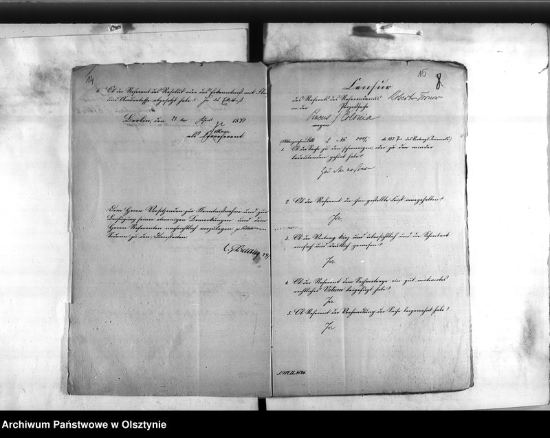 image.from.unit.number "Abtheilung des Innern. Personalia des Landraths Karl Wilhelm Herrmann Robert Tornow"