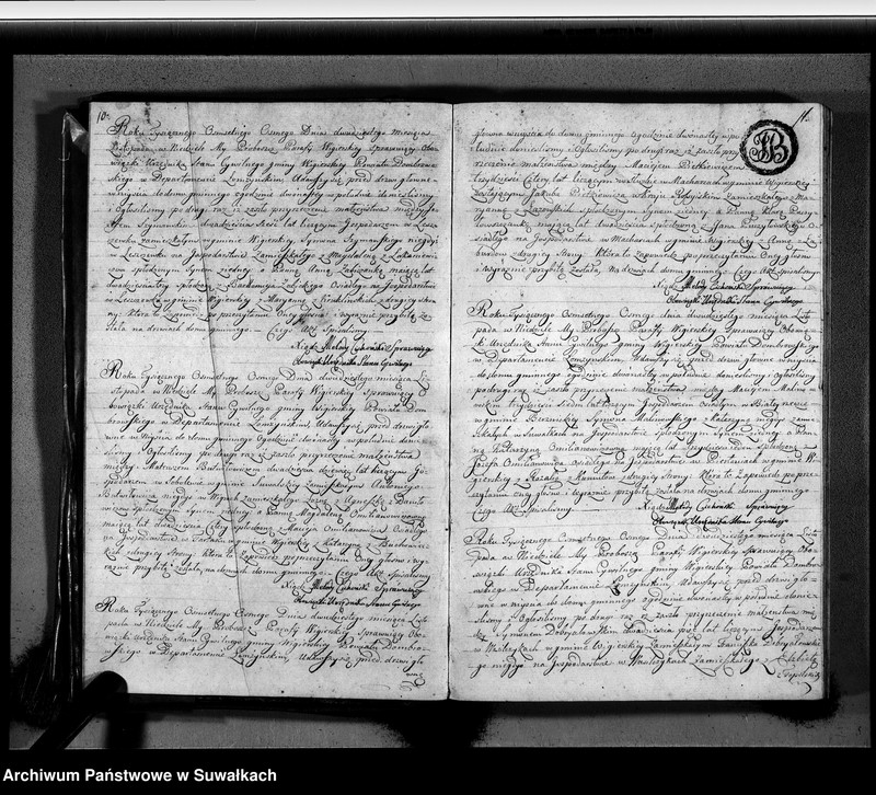 image.from.unit.number "Akta zaślubionych gminy wigierskiey od 1-go maja 1808 do dnia ostatniego kwietnia 1809"