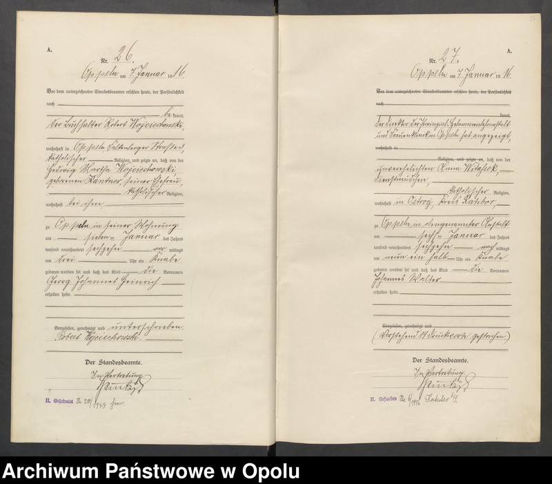 image.from.unit.number "Urząd stanu Cywilnego Opole Księga Urodzeń Rok 1916 1-395"