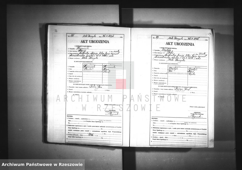 image.from.unit.number "Akta urodzeń (za lata 1894-1901, 1904-1916, 1918-1929) - Wola Zarczycka - odpis"