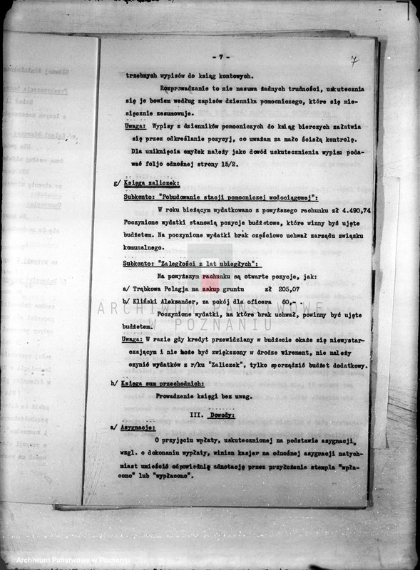 Obraz 12 z jednostki "/Sprawozdanie z nadzwyczajnej rewizji Głównej Kasy Miejskiej w Kościanie/"