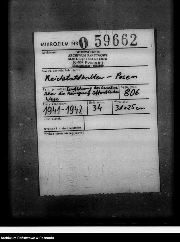 Obraz 2 z jednostki "Einführung des Gesetzes über die Reinigung öffentlicher Wege"