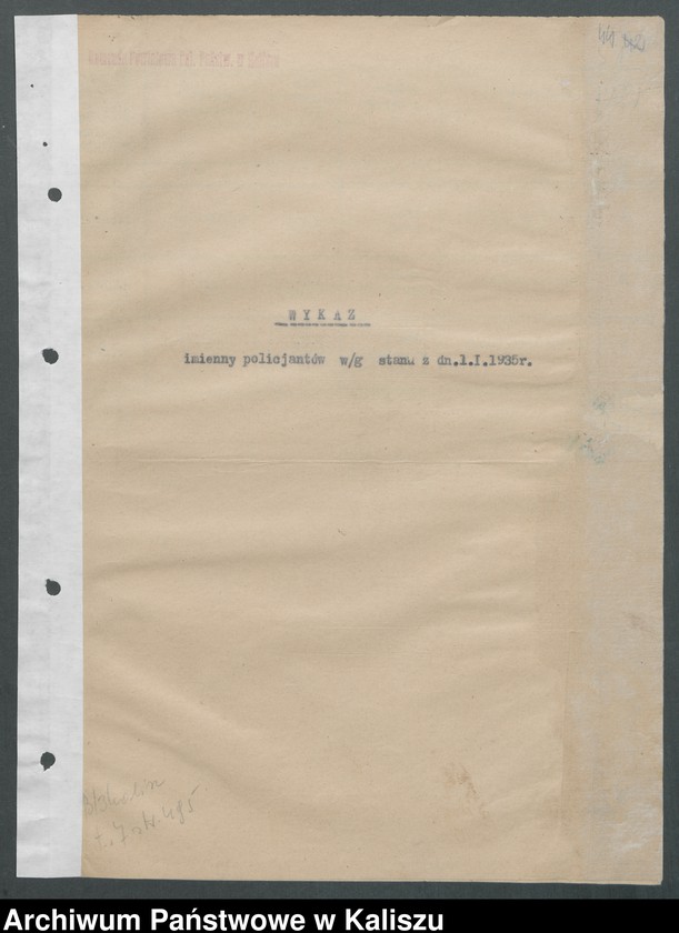 Obraz 3 z kolekcji "Kaliska Policja i policjanci w II Rzeczypospolitej111"