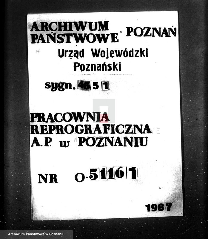 Obraz 1 z jednostki "Zatwierdzenie projektu zakładu przemysłowego /urządzenie bekoniarni/ nr 426, własność Magistrat m. Grodziska"
