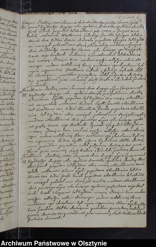 image.from.unit.number "Akta Urodzonych Zmarłych Zaślubionych w parafii Sarnowskiey w roku 1832"
