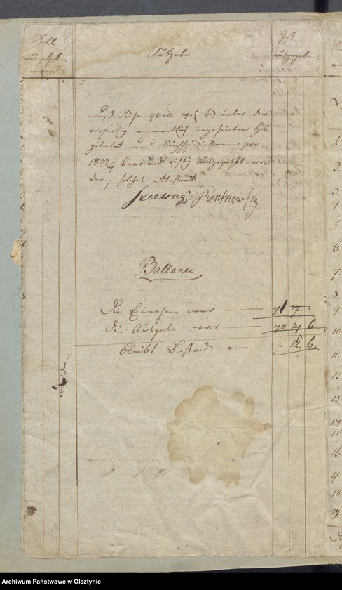 image.from.unit.number "Armen Cassen Rechnung der Widminnschen Kirche"