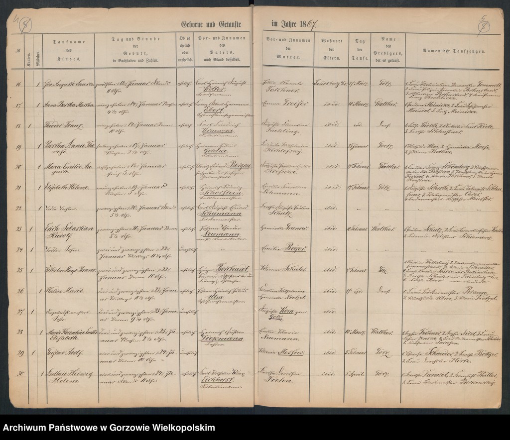 image.from.unit.number "Duplikate der Hauptkirche zu Landsberg an der Warthe (zawiera także księgę zgonów Konkordier Kirchen Gemeinde mit der reformirten und Militair Gemeinde z 1867 r.)"