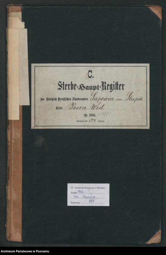 Obraz 2 z jednostki "Sterbe-Haupt-Register"