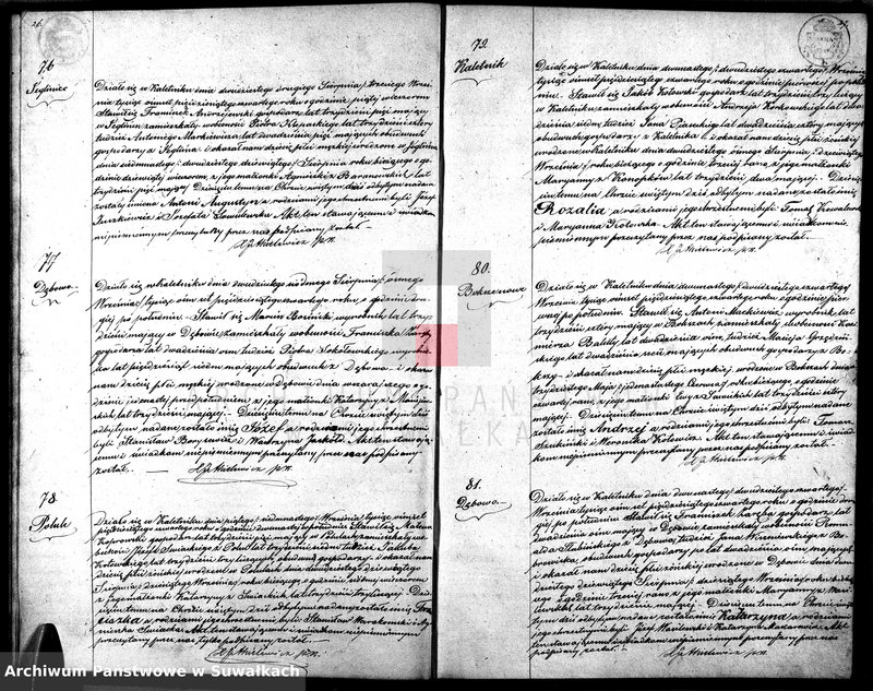 image.from.unit.number "Duplikat Aktów Parafii Kaletnickiej z Roku 1854"