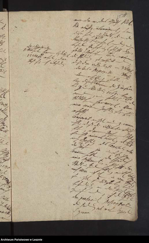 Obraz 18 z jednostki "[Akta manualia des Kriminalrats Künzel als Mandatarii des Magistrats zu Lissa in Liguidationssachen contra die Fürstl. von Sułkowski