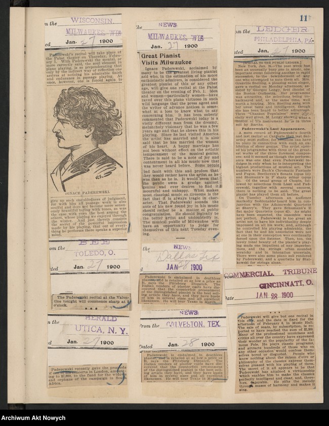image.from.unit.number "Amèrique 1900 (Wycinki prasowe dotyczące tournée i koncertów w Stanach Zjednoczonych i Meksyku)"