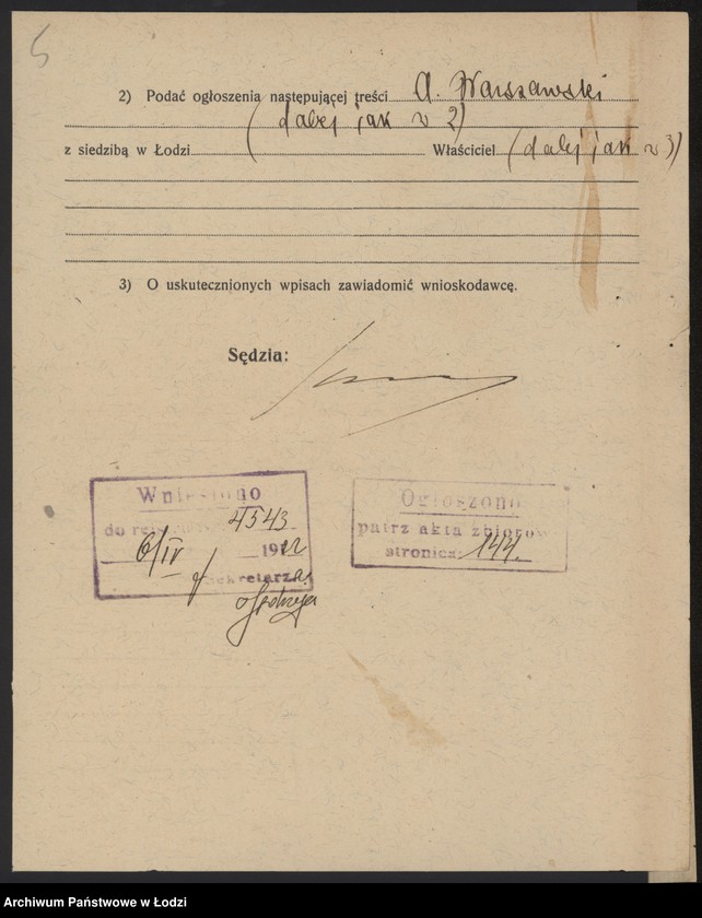 Obraz 7 z jednostki "Abram Warszawski- sprzedaz bielizny i nici"