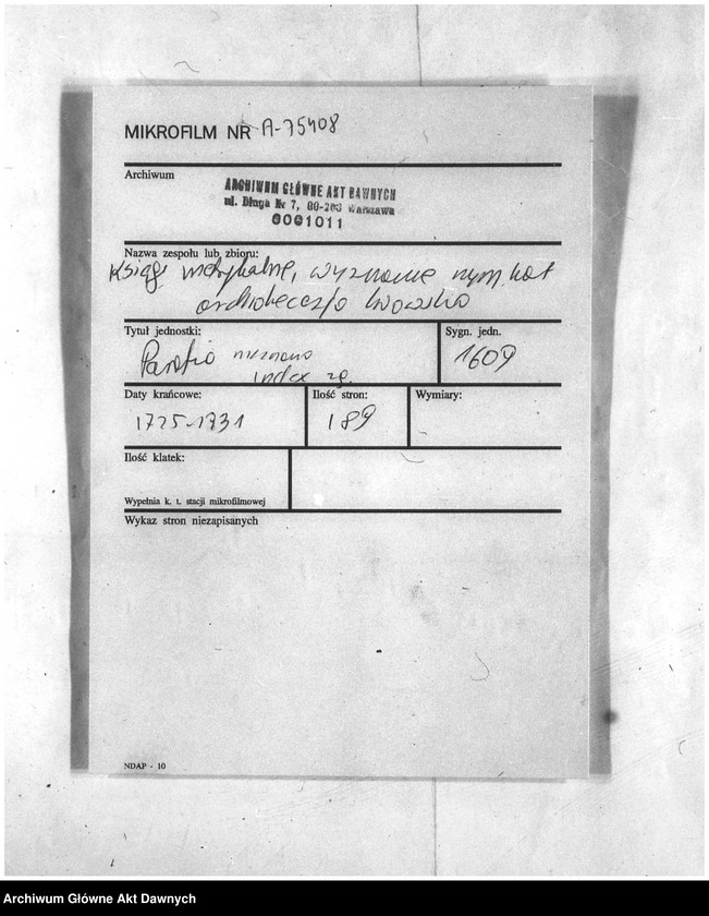 image.from.unit.number "Parafia: Nadwórna. Dekanat: Stanisławow. Indeks alfabetyczny do ksiąg metrykalnych zgonów*."