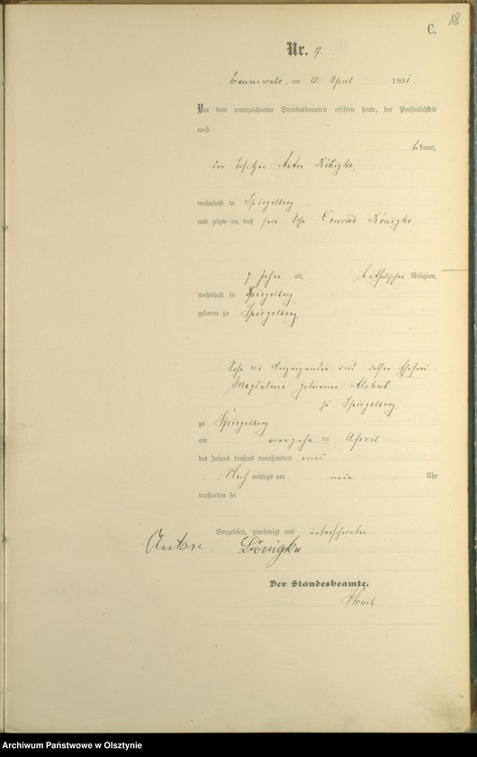 image.from.unit.number "Sterbe-Haupt-Register Nr 1 - 51"