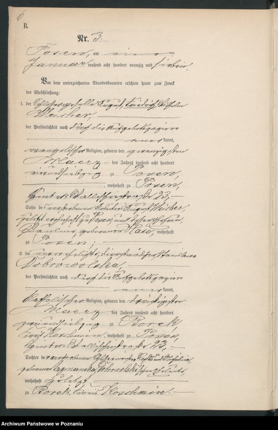 Obraz 8 z jednostki "Księga małżeństw t. I"