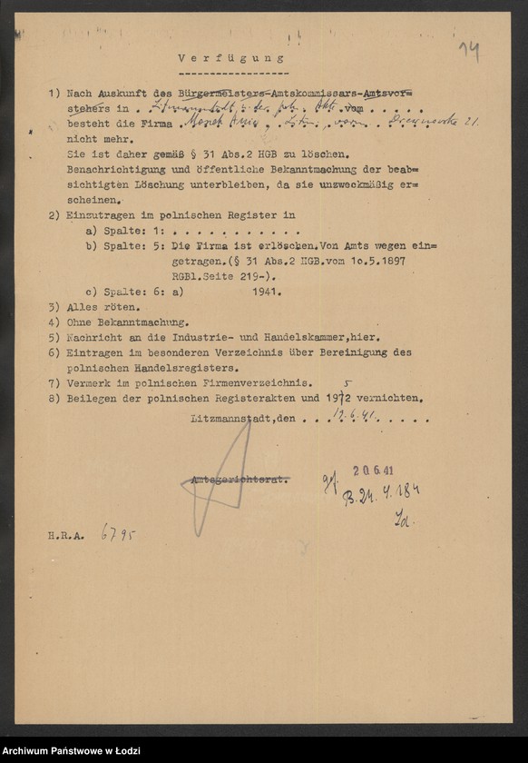 Obraz 16 z jednostki "Moszek Anic – zakład krawiecki i sprzedaż ubrań"