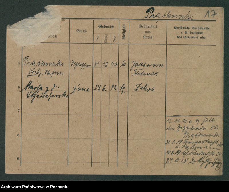 Obraz 19 z jednostki "Piątkowski - Piec (żonaci i wdowy)"