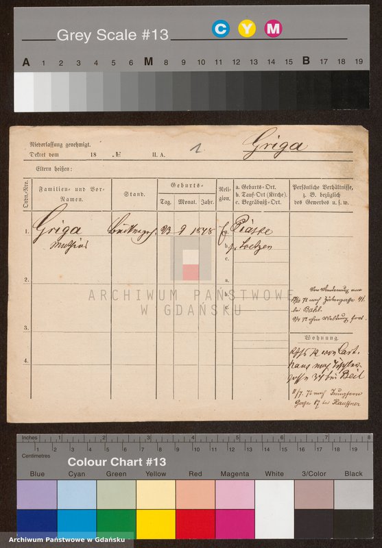 image.from.unit.number "Karty meldunkowe: Griga - Griss"