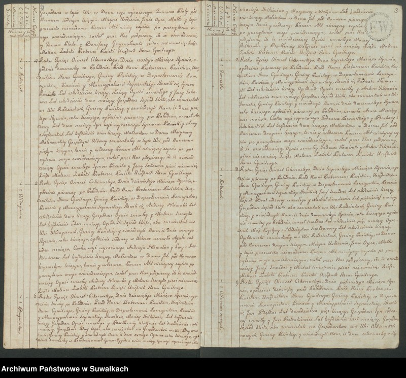 image.from.unit.number "Akta zeszłych gminy puńskiey od pierwszego stycznia do dnia ostatniego grudnia 1814 roku."