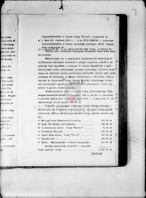 Obraz 11 z jednostki "Evangelisches Vereinhaus,,Herberge zur Heimat" w likwidacji, Obrót w Banku Gospodarstwa Krajowego"