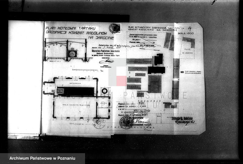 Obraz 18 z jednostki "Młyn parowy w Jarocinie pow. jarociński nr fabr. kotła 892 nr woj. kotła 6431"