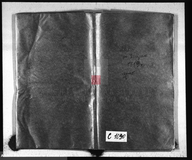 image.from.unit.number "Akta Zeyścia Gminy Filipowskiey od dnia 1 Stycznia do dnia 31 Grudnia 1819"