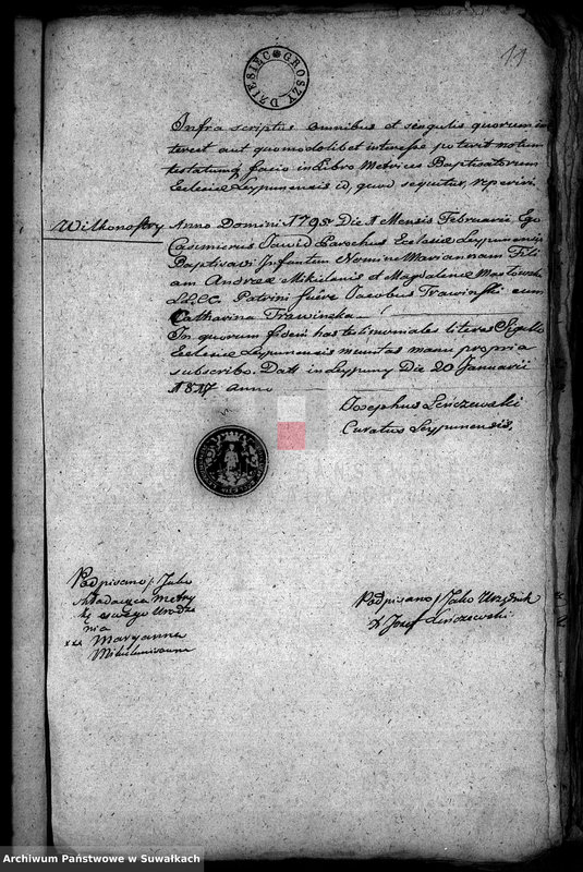 image.from.unit.number "[Dokumenty do akt małżeństw] 1817"