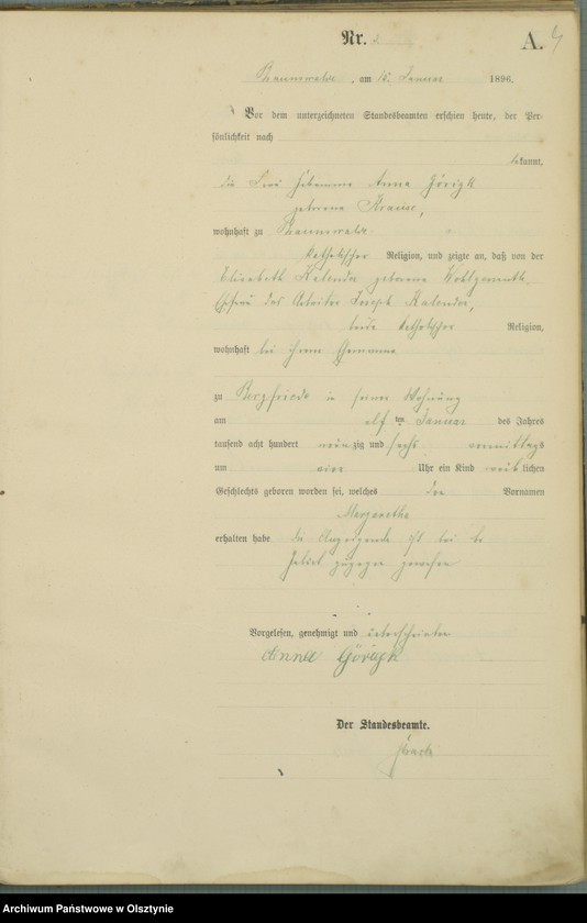 image.from.unit.number "Geburts-Haupt-Register Nr 1 - 100"