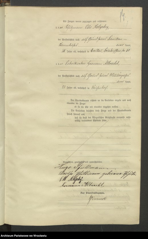 image.from.unit.number "Heiraths-Haupt-Register Breslau IV 1902 Band 1"