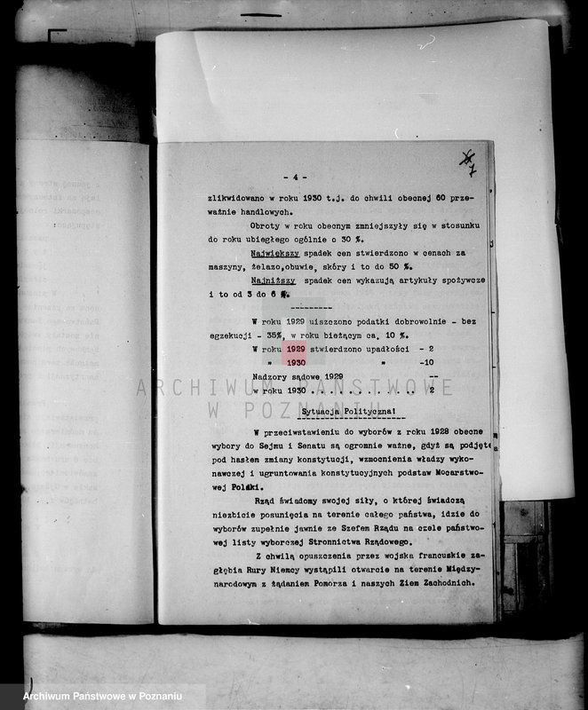 Obraz 10 z jednostki "Protokoły z zebrań periodycznych w starostach /kierowników władz i urzędów niezespolonych z terenu poszczególnych powiatów omawiające ogólną sytuację polityczną i społeczno-gospodarczą"