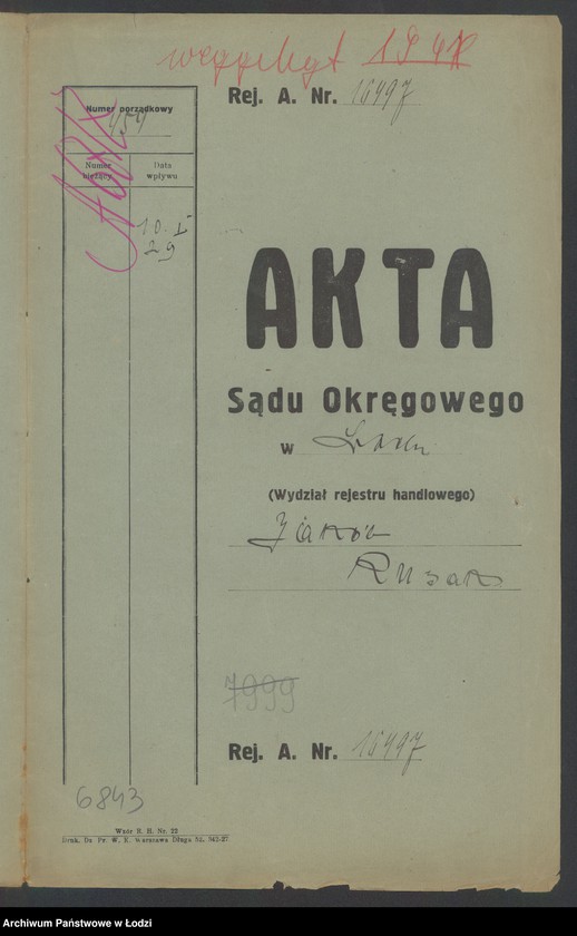 Obraz 2 z jednostki "Jakób Rusak – komisowe biuro zakupów I sprzedaż wszelkich towarów"