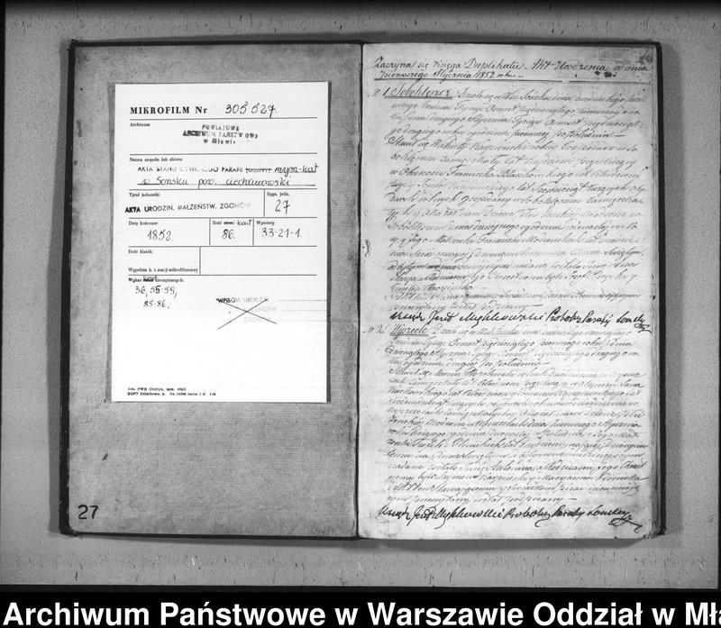 image.from.unit.number "Akta urodzeń, małżeństw i zgonów"