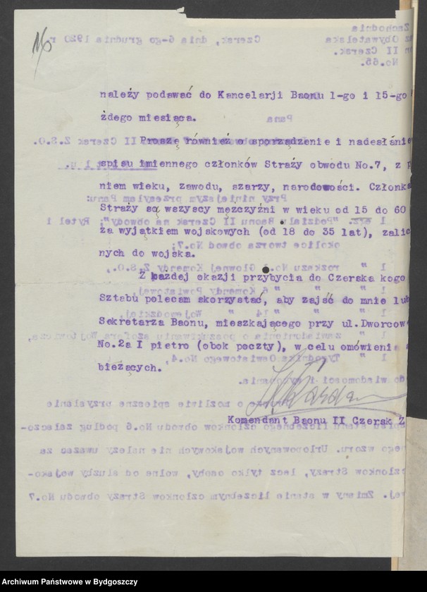 image.from.unit.number "[Raporty Kompani Rytel Zachodniej Straży Obywatelskiej - rozkazy Komendy Powiatowej w Chojnicach, Baonu II Czersk. Spis członków Zachodniej Straży Obywatelskiej Kompani Rytel]"
