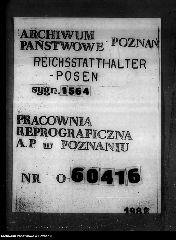 Obraz 1 z jednostki "Bewebungen um Amtskommissarstellen"