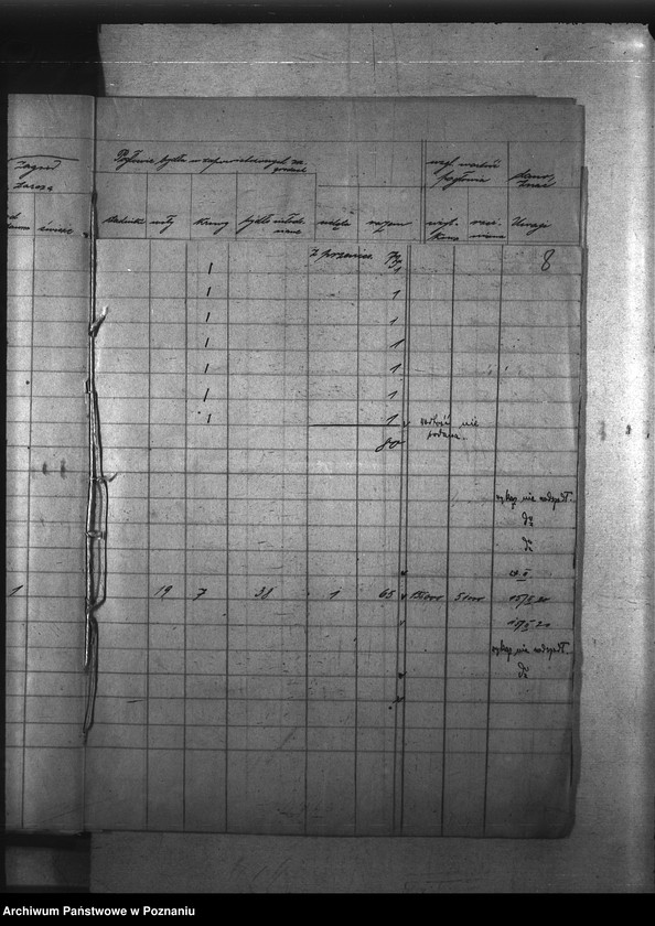 Obraz 12 z jednostki "Zaraza płucna - zbiór wykazów rok 1923"