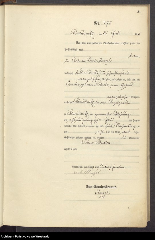 image.from.unit.number "Księga urodzeń USC Świdnica (Schweidnitz) 1895 t. 02"