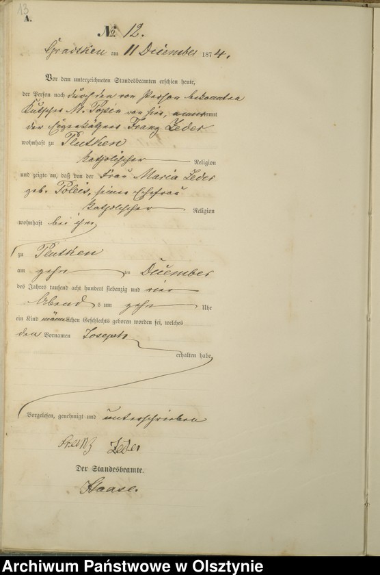 image.from.unit.number "Haupt-Geburts-Register Nr 1 - 19"