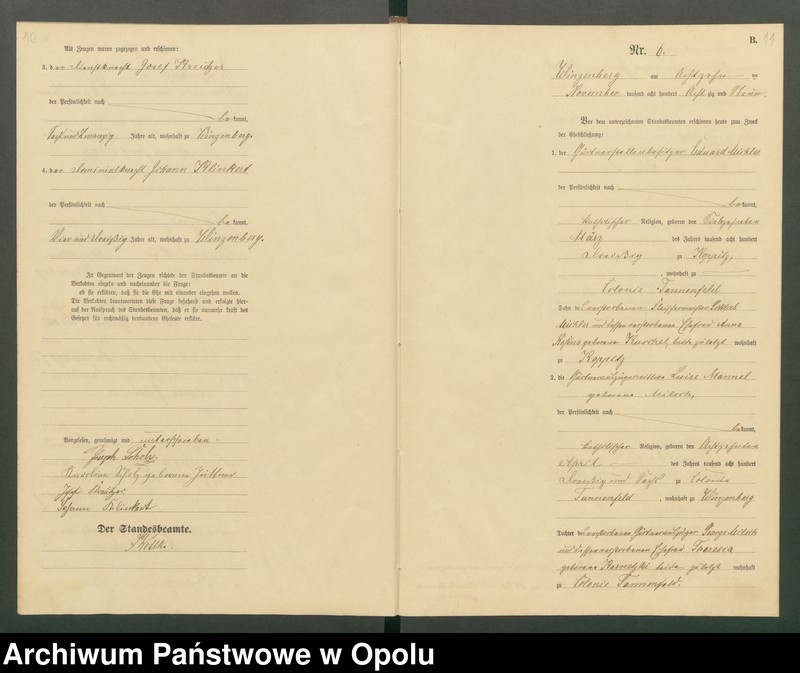 image.from.unit.number "Heiraths-Haupt-Register Standesamts Winzenberg pro 1889"