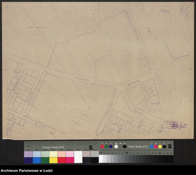 Obraz 1 z jednostki "Plan miasta Łodzi. Sekcja SW 13"