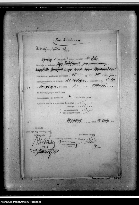 image.from.unit.number "Protokoły egzaminacyjne. Wytyczne wyszkolenia"
