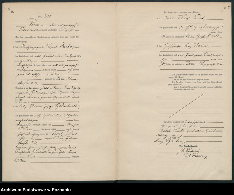 Obraz 6 z jednostki "Księga miejscowa małżeństw"