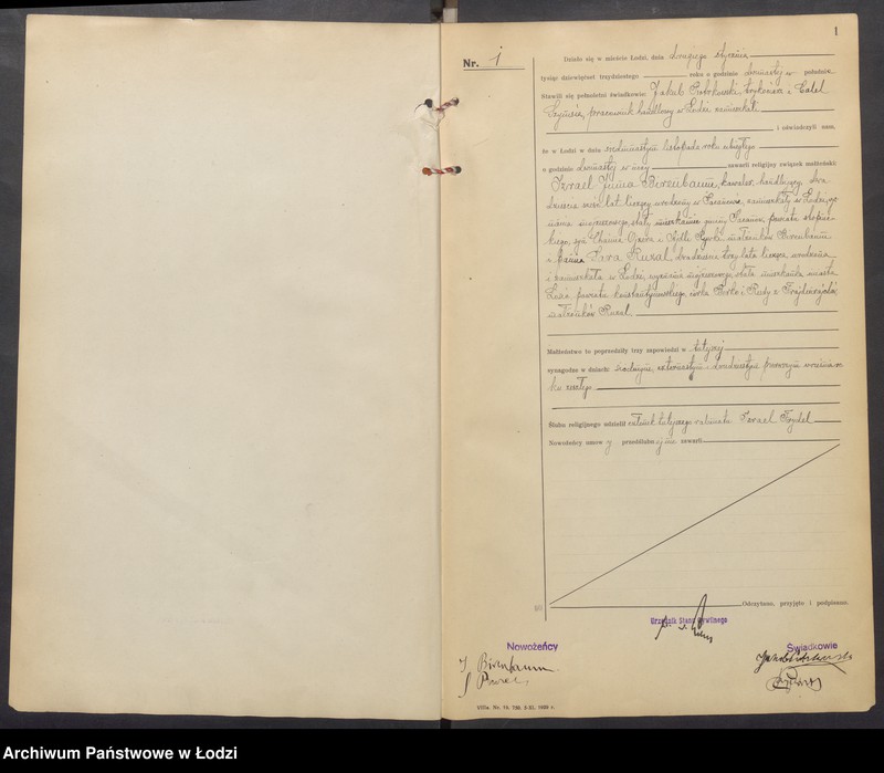 Obraz 3 z jednostki "Akta małżeństw od numeru 1 do numeru 692"