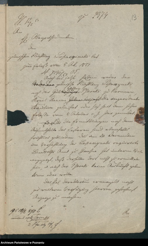 Obraz 16 z jednostki "A. betr. Josef von Łopaciński"