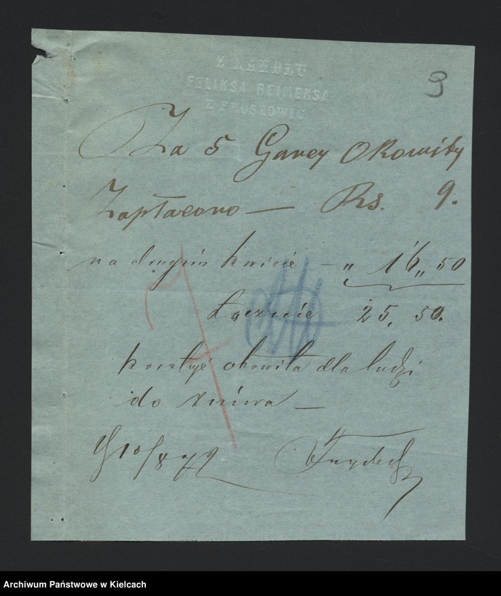 image.from.unit.number "Dowody rozchodu kasy dóbr Dalowice za 1872/73 r"
