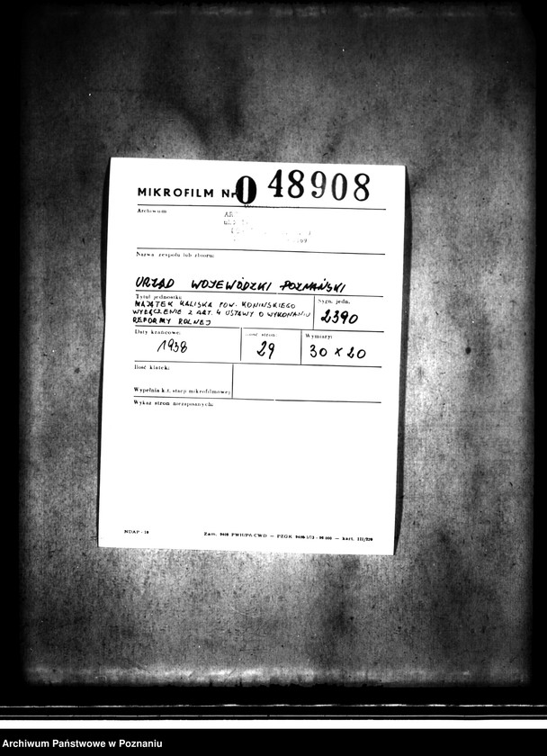 image.from.unit.number "Majątek Kaliska powiatu konińskiego /wyłączenie z art.. 4 ustawy o wykonaniu reformy rolnej"