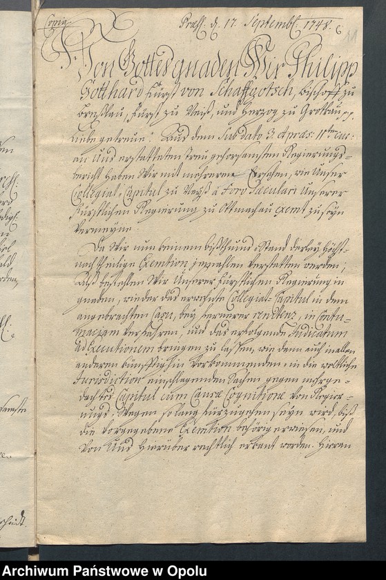 image.from.unit.number "Korespondencja między urzędem biskupim a Fundacją Kolegiaty św. Jakuba w Nysie [Ekstrakty dokumentów z 1477 i 1660 r.]"