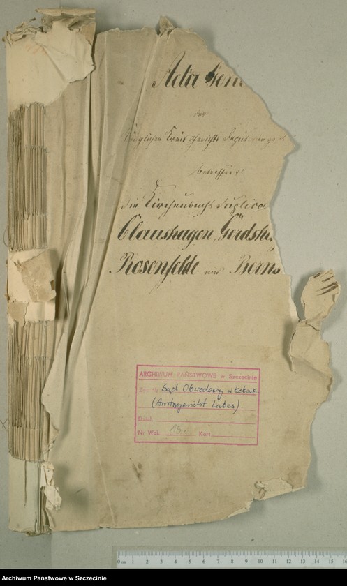 image.from.unit.number "Die Duplicate des Kirchenbuchs von Claushagen [Przytoń], Gerdshagen [Gardno], Rosenfelde [Brzeźniak] und Bernsdorff [Zdrojewo]"