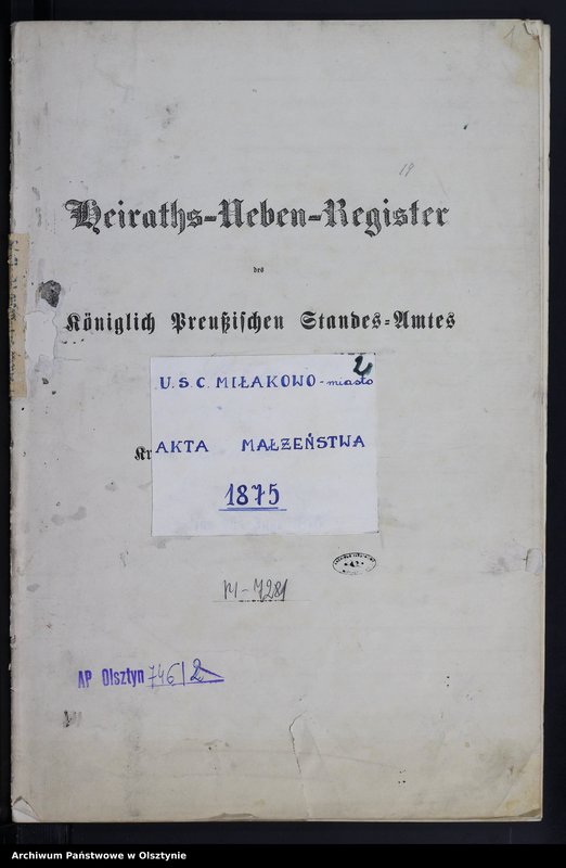 image.from.unit.number "Heiraths-Neben-Register nr 1 - 13"